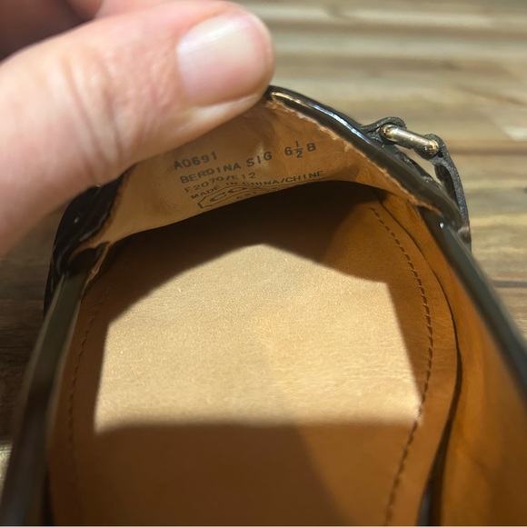 Coach Berdina Signature Loafers Brown Logo Print Size 6.5 - Picture 7 of 9